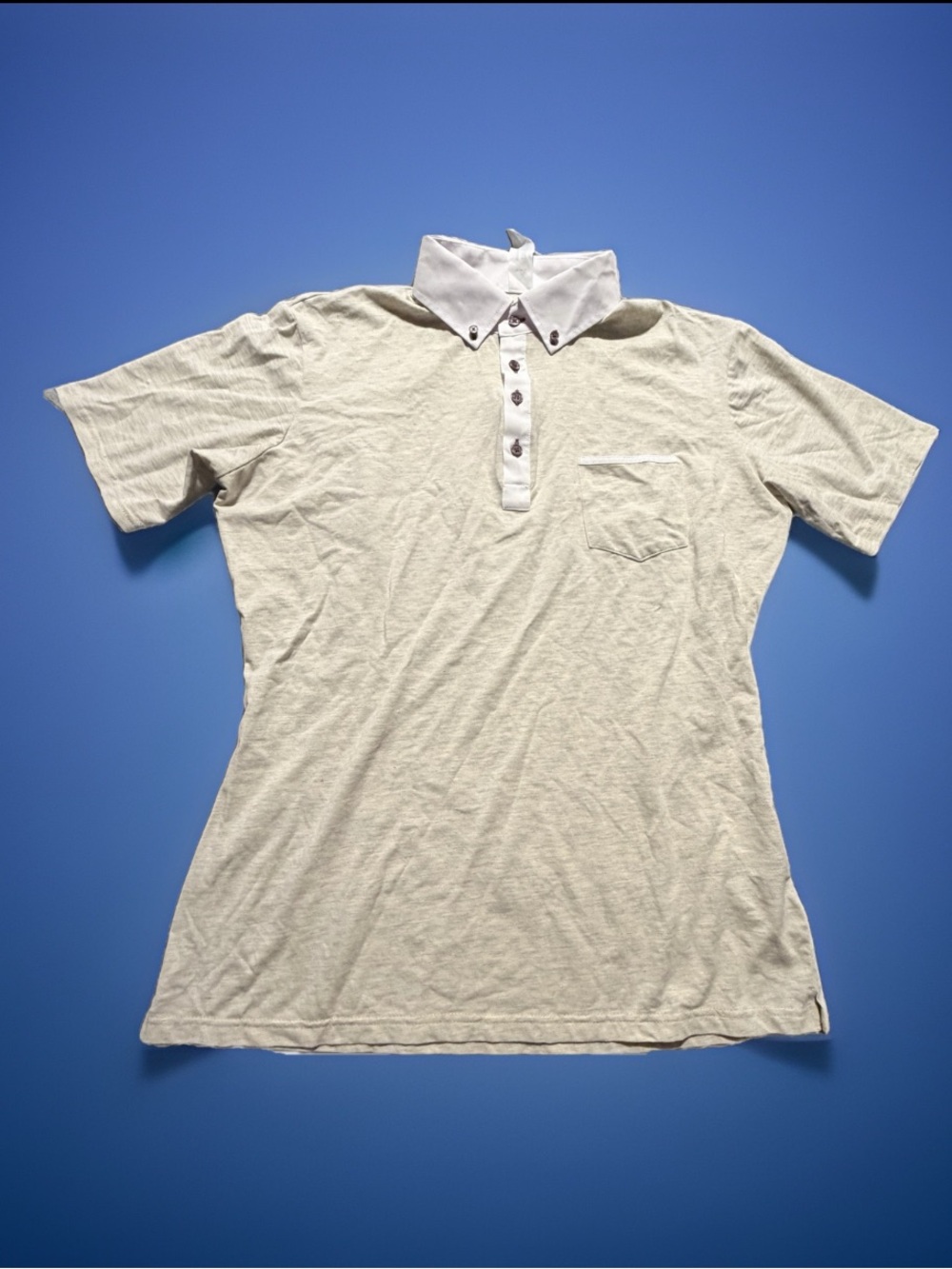 State and Liberty Polo Shirt Men’s large cotton blend slim heather